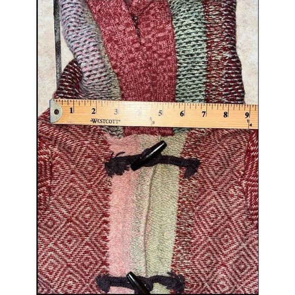 Anthropologie (XS)Sparrow Boho Hoodie Sweater Coat Toggle Lambswool Merino Blend - Picture 12 of 14